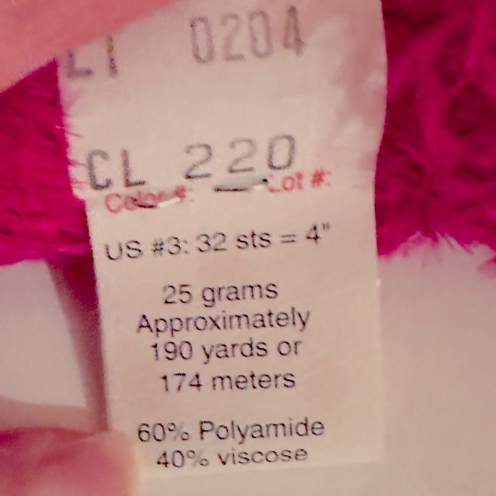Knit One Crochet Too, 2 skeins, Sprinkles Bright Pink Yarn